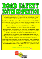 Road Safety Poster Competition June 2021