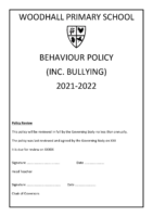 Behaviour Policy September 2021