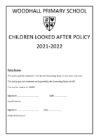 Children Looked After Policy September 2021
