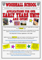 Applications for our Early Years Unit