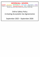 Woodhall School Online Use Policy 2025-2026